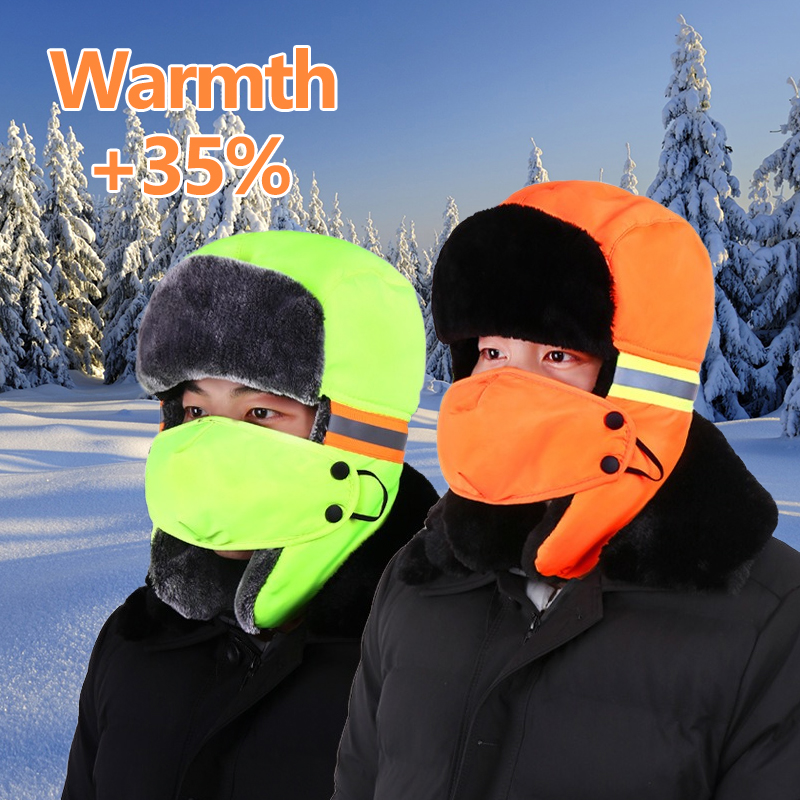 Winter Trapper Hat - قبعة الصياد الشتوية مع اللوحات الأذن