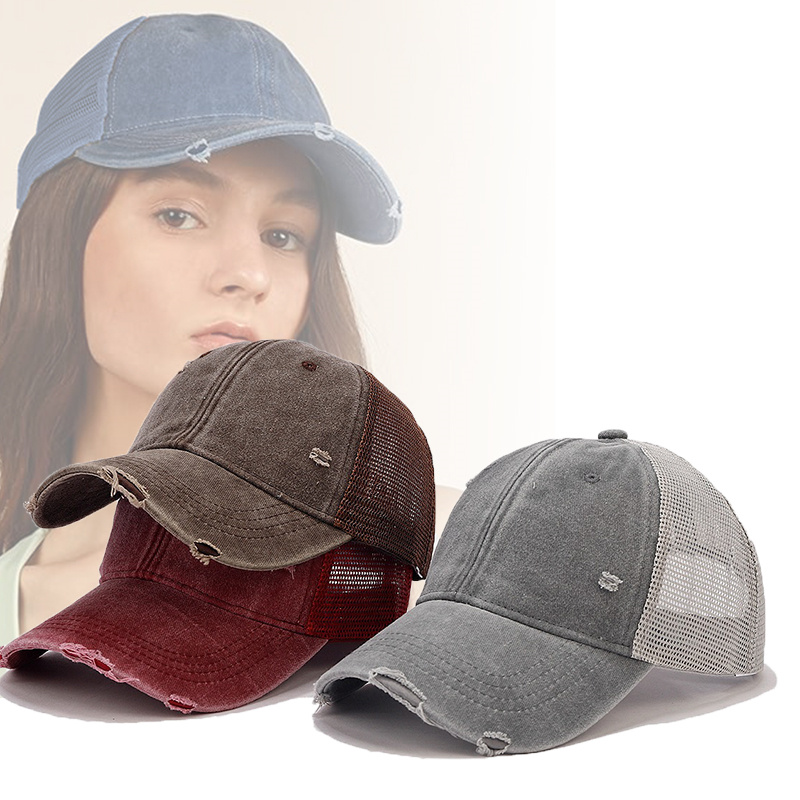 Trucker Cap Mesh - قبعات سائقي الشاحنات الموضة بلون التصحيح