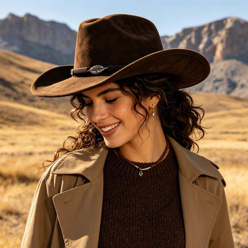 Fedora Hat Wool - قبعة بنما من الصوف على الطراز