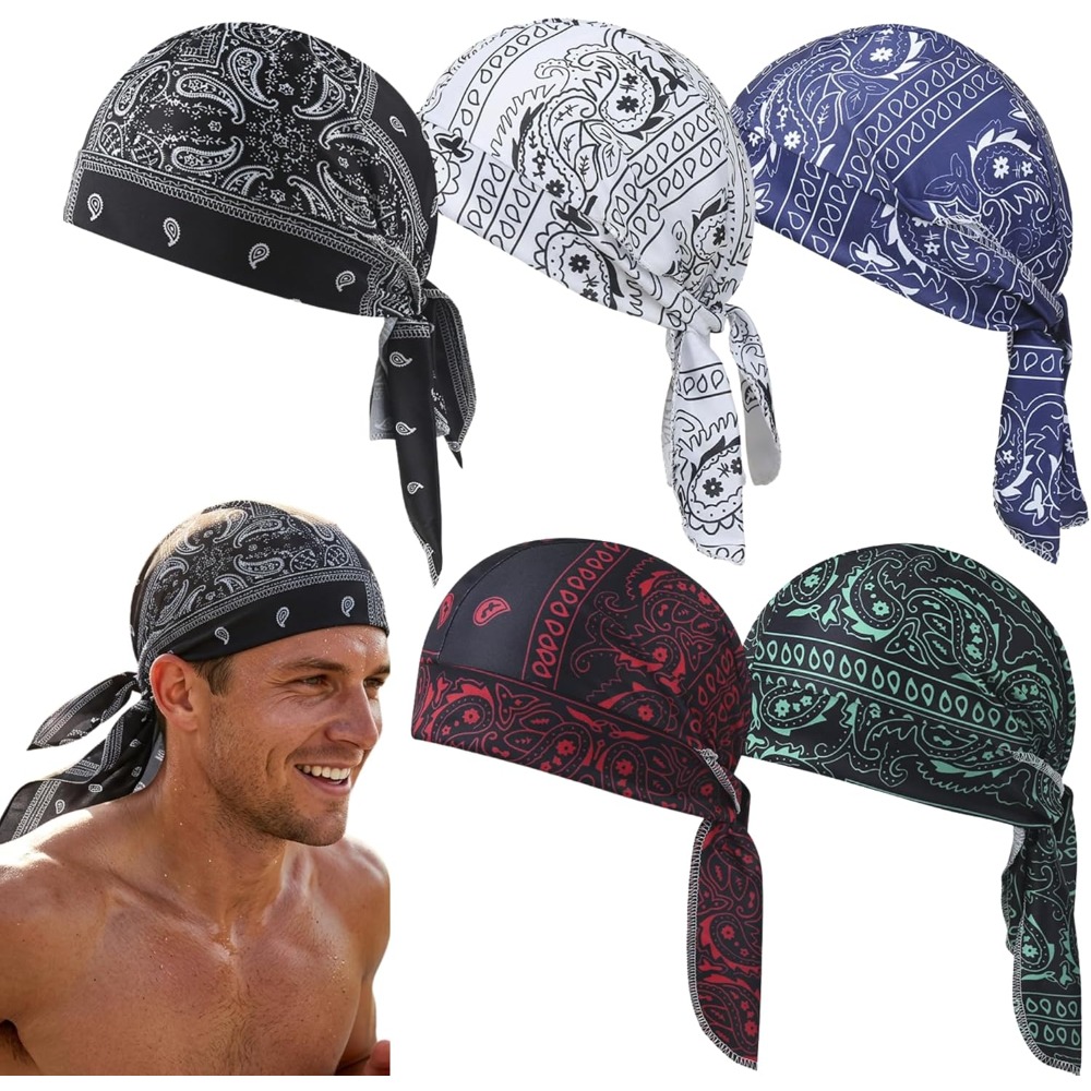 1-5 قطع قبعة تبريد للرأس، بطان - مراجعة Skull Cap Helmet Liner وسعره
