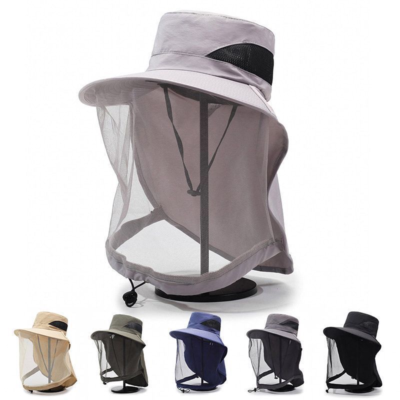 قبعة شمسية شبكية مع حزام للرقب - مراجعة Sun Hat Wide Brim وسعره