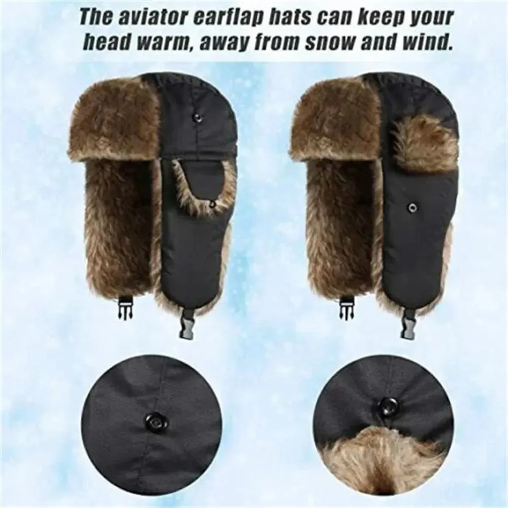 قبعة شتوية رجالية دافئة على ال - مراجعة Winter Trapper Hat وسعره