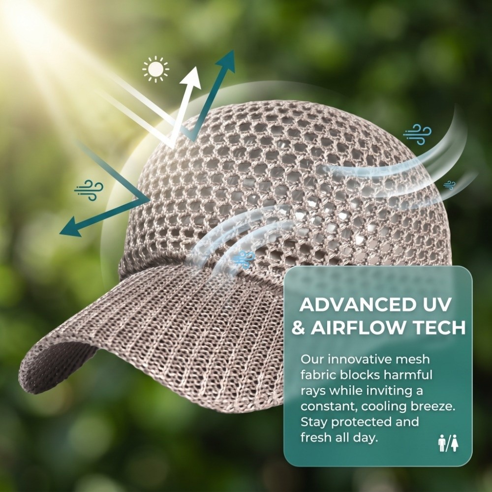 قبعة شمسية متعددة الاستخدامات  - مراجعة Trucker Cap Mesh وسعره