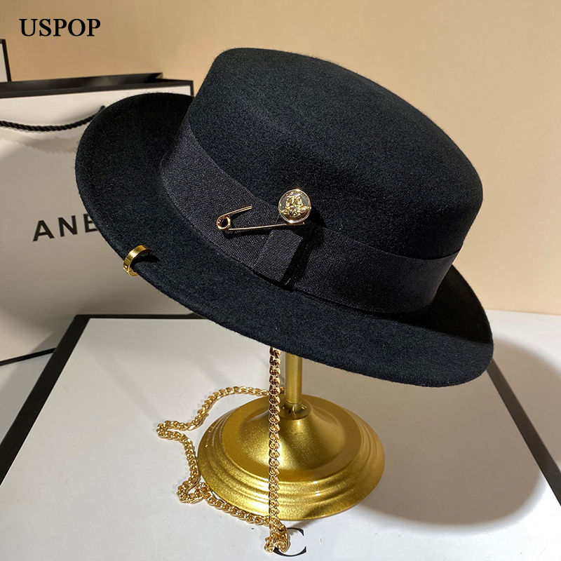USPOP جديد الشتاء القبعات النس - مراجعة Fedora Hat Wool وسعره