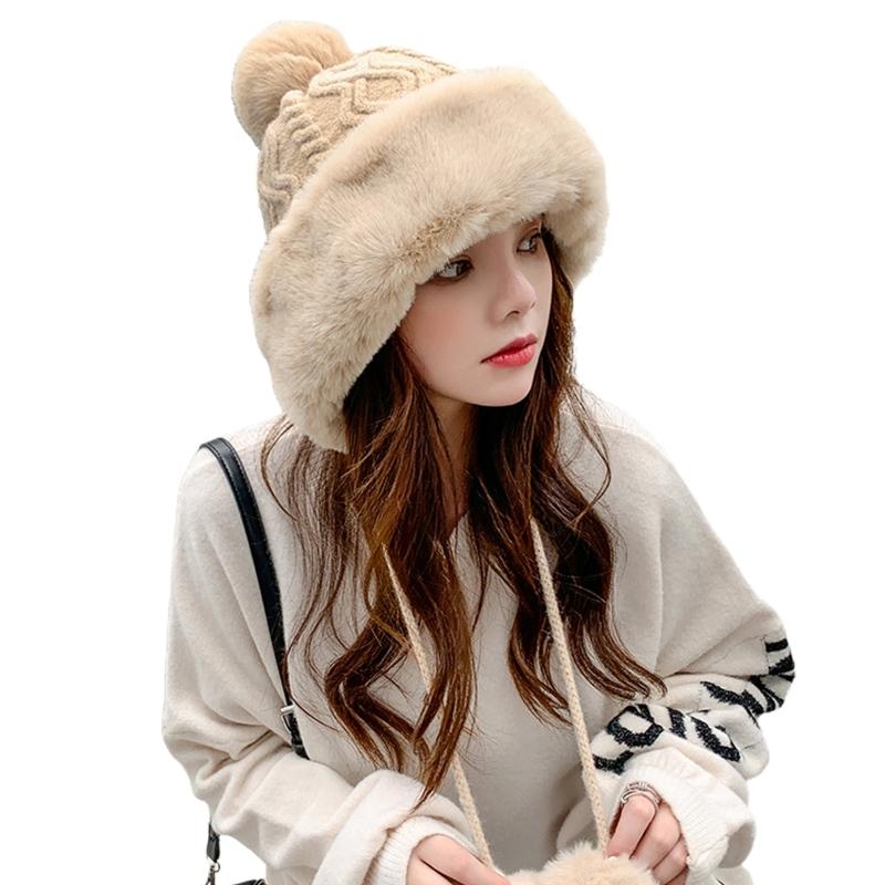 النساء الشتاء الدافئة رشاقته أ - مراجعة Trapper Hat Ear Flap وسعره