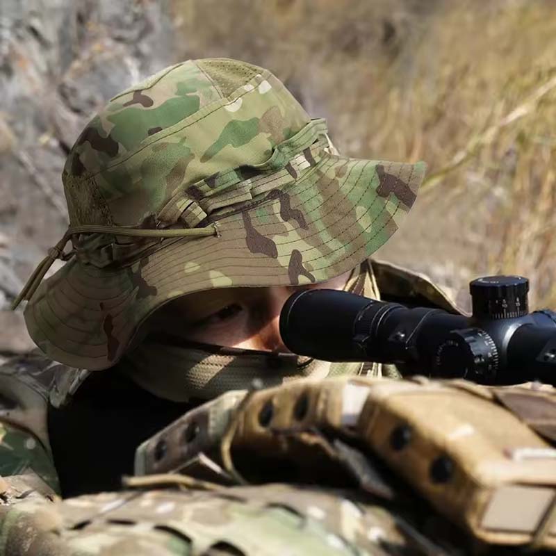 قبعة دلو خارجية مموهة، قبعة بو - مراجعة Boonie Hat Tactical وسعره